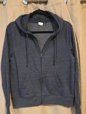 Amazon Essentials Blue Zip-Up Hoodie Sweatshirt